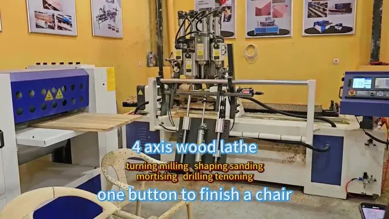 مخرطة خشب ذكية CNC ذات أربعة محاور