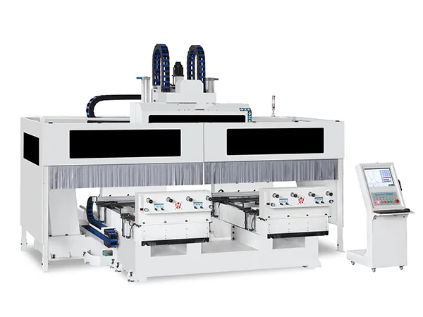 مركز تشغيل CNC متطور ذو خمسة محاور وأربعة رؤوس 