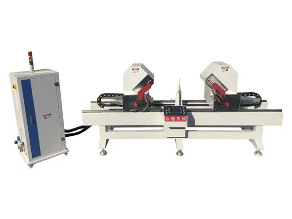 منشار متري مزدوج الرأس بنظام CNC